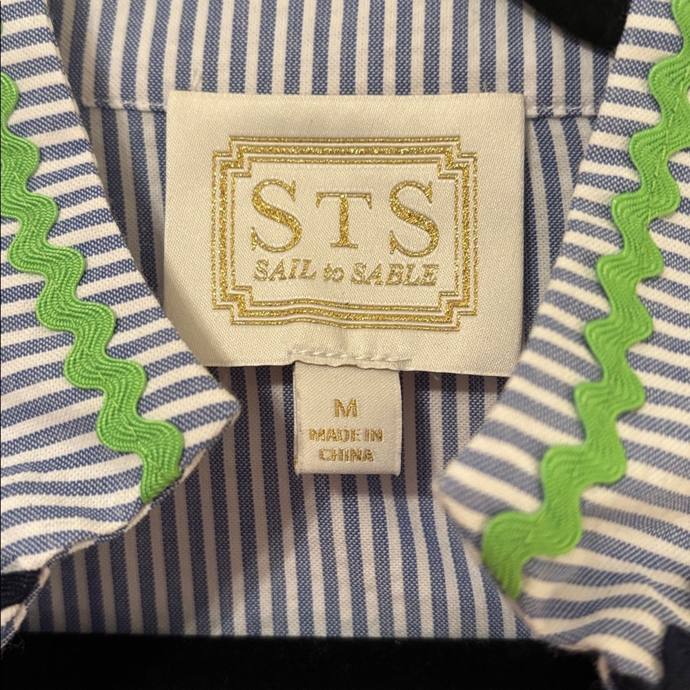 Sail to Sable Striped Tunic with Colorful Ric RacTrim, medium - Picture 2 of 5